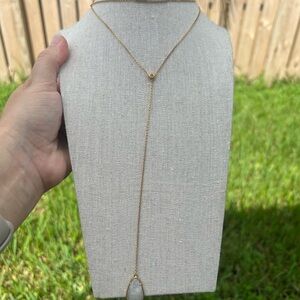 Two Layer Delicate Stone necklace